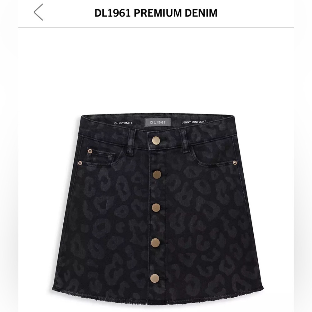 DL 1961 Girls Jenny Denim Mini Skirt